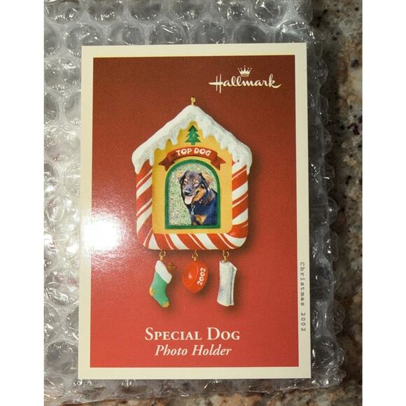 Hallmark 2002 “Special Dog – Top Dog” Photo Holder Ornament - Picture 3 of 6